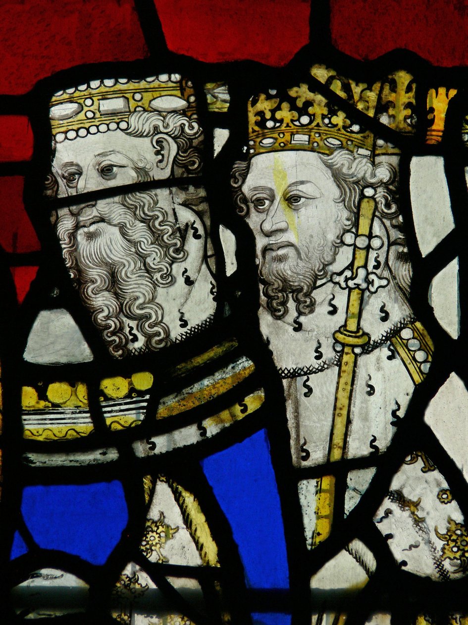 Fenêtre S5 représentant deux rois - English School