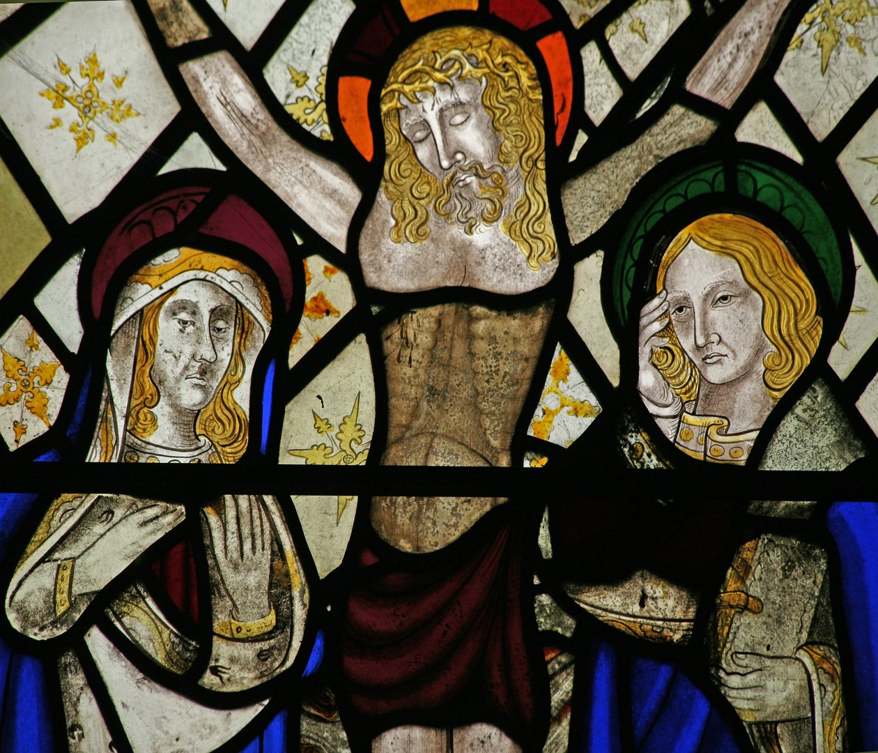 Fenêtre Sa représentant la Crucifixion - English School