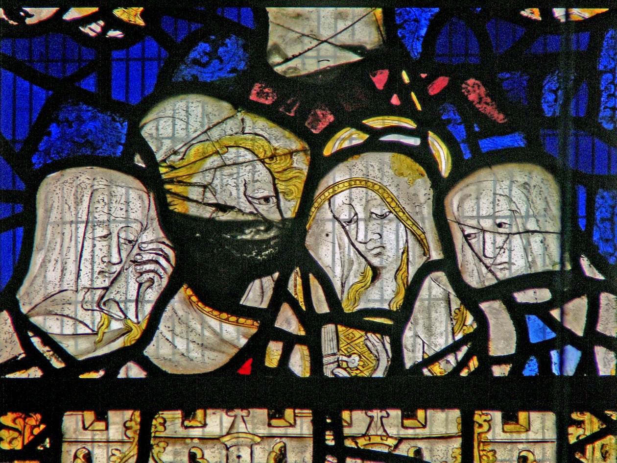 Fenêtre Ww représentant la Crucifixion - English School