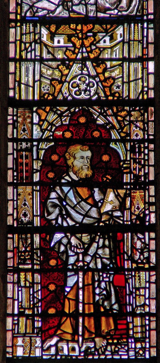Fenêtre c6-7 représentant un saint - English School