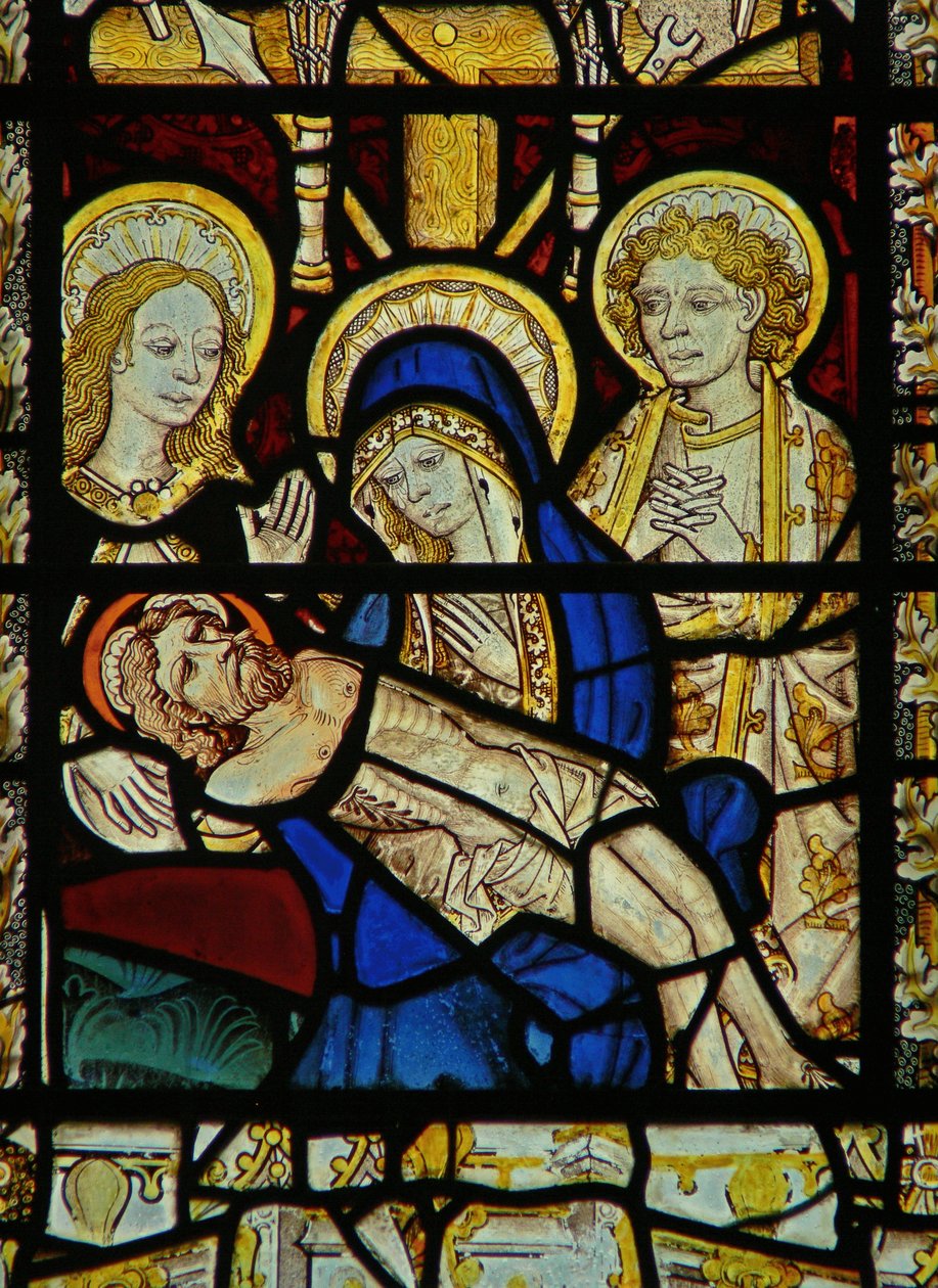Fenêtre représentant la Pietà - English School
