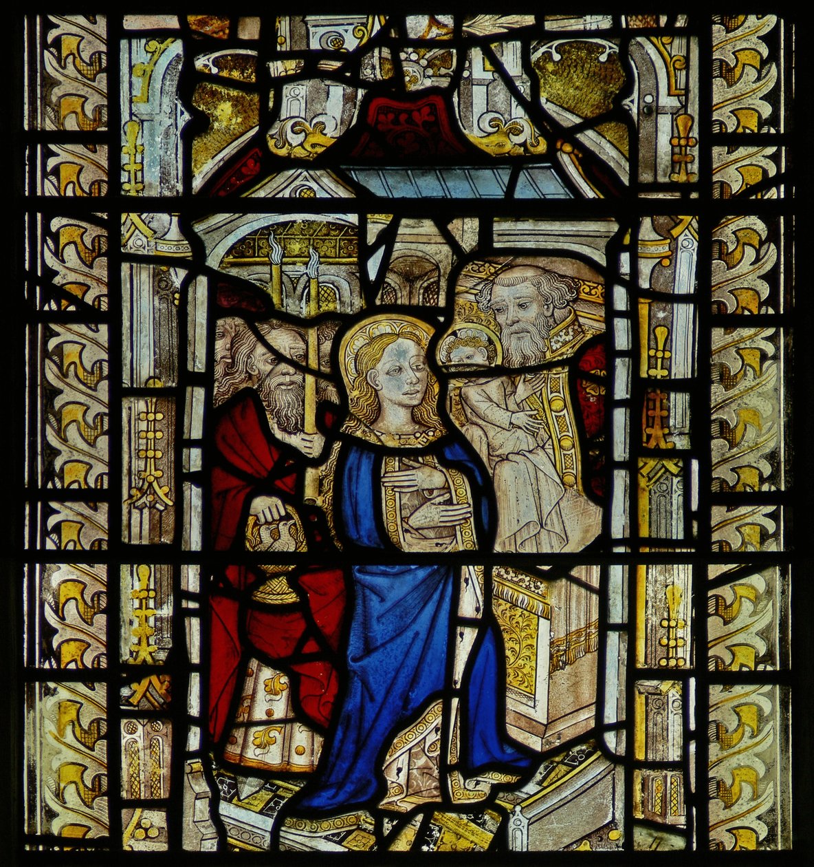 Fenêtre représentant la Purification - English School