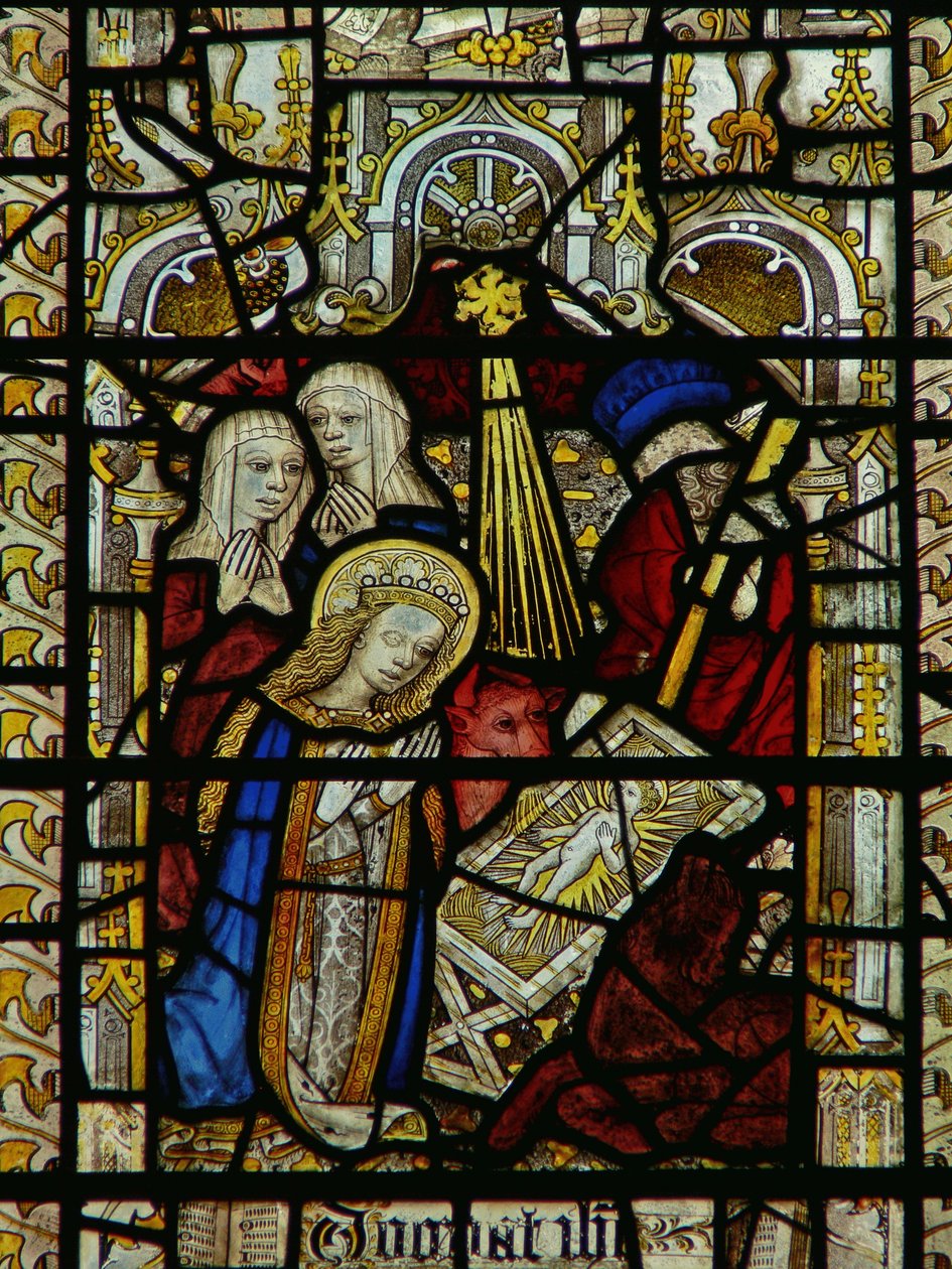 Fenêtre représentant la Nativité - English School