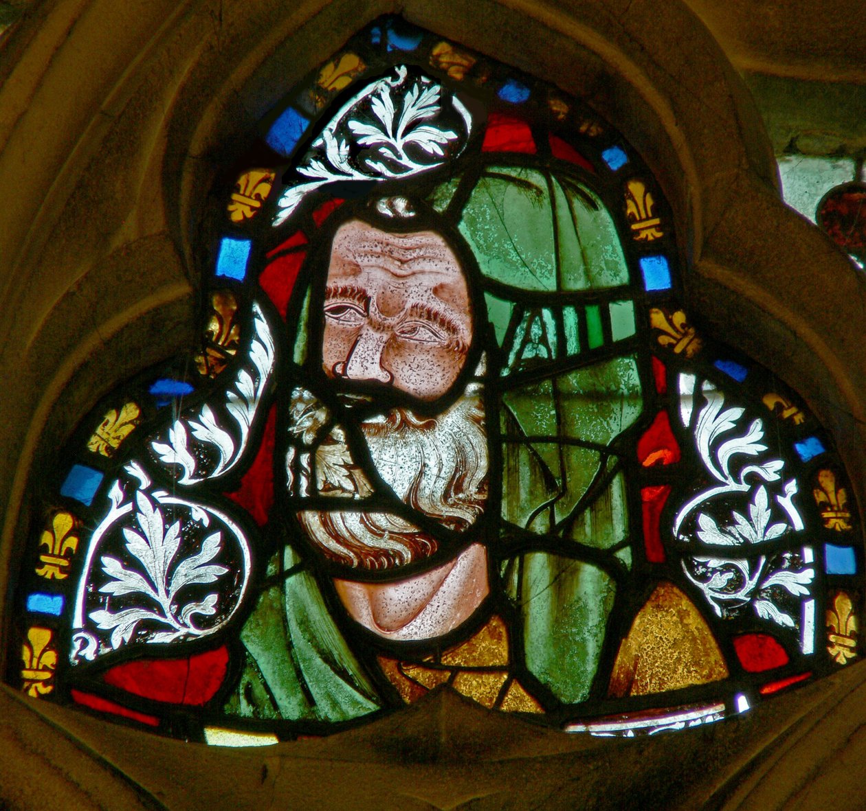 Fenêtre n-2 représentant un patriarche - English School