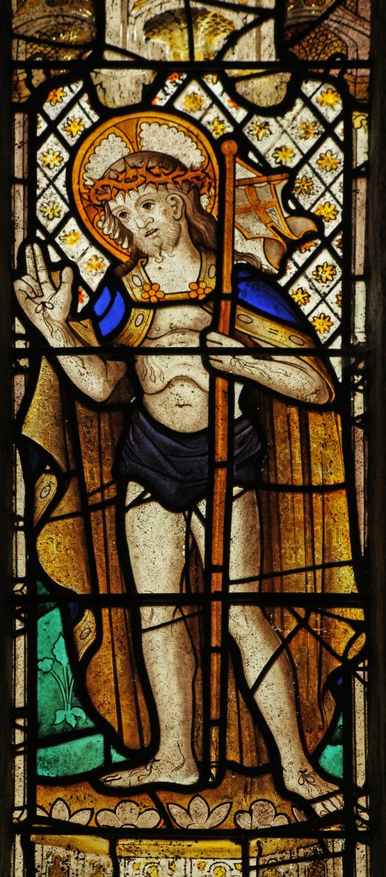 Fenêtre n3 représentant le Christ de la Résurrection - English School