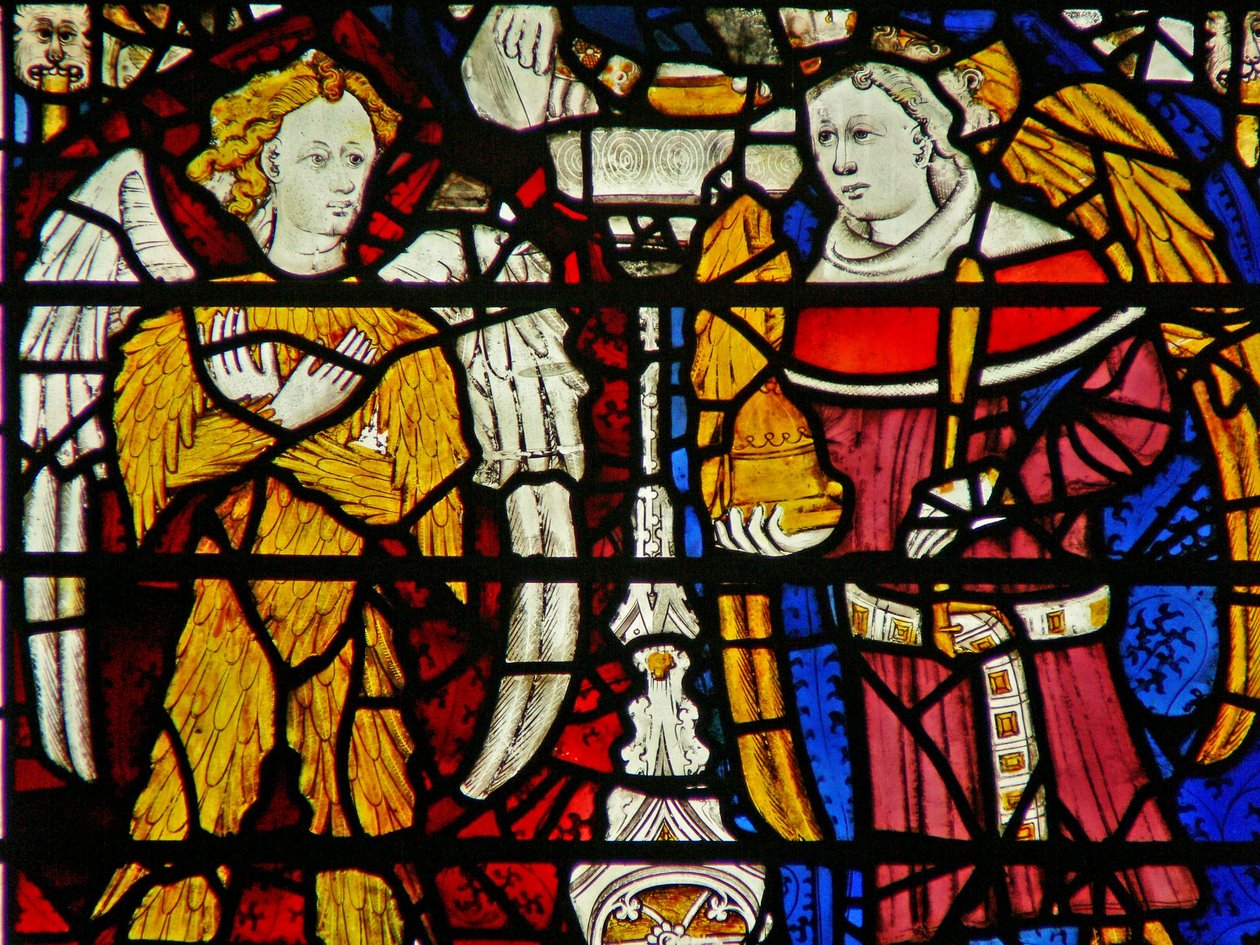 Fenêtre w12 représentant des anges - English School