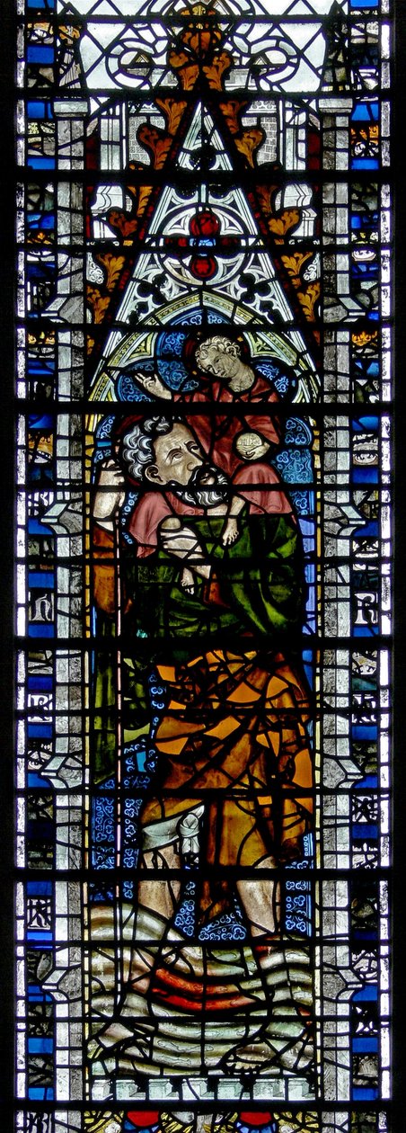 Fenêtre w2 représentant Saint Christophe - English School