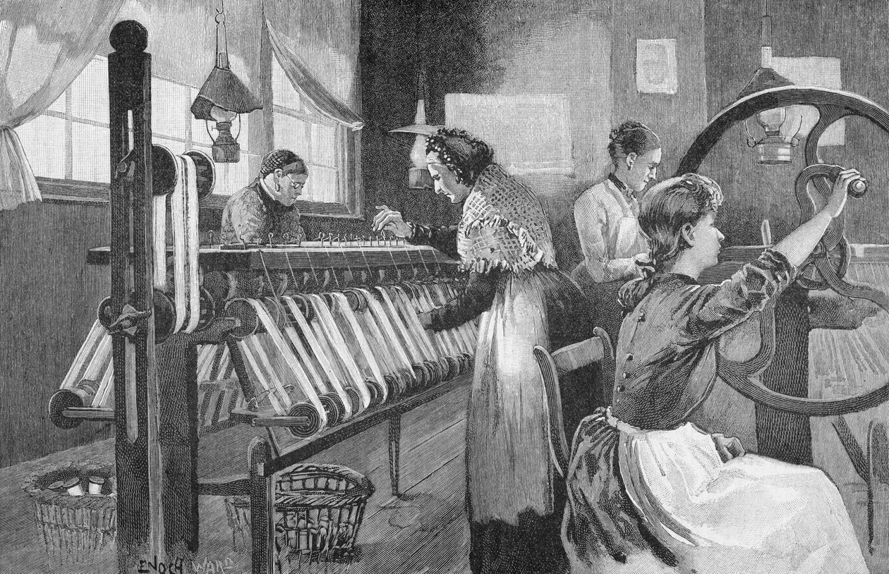 Tisserands de soie de Spitalfields, 1893 - Enoch Ward