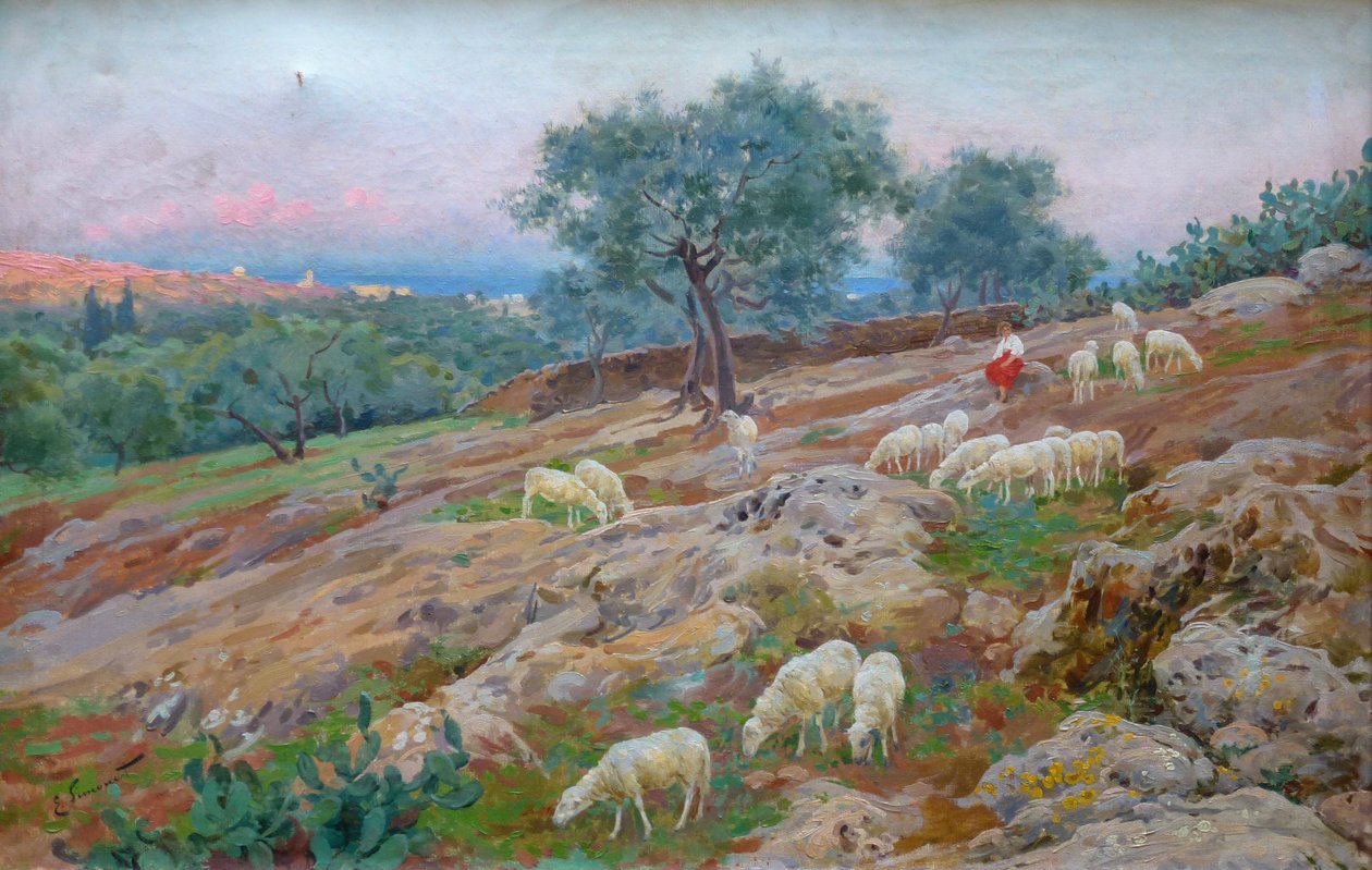 Troupeau de moutons - Enrique Simonet