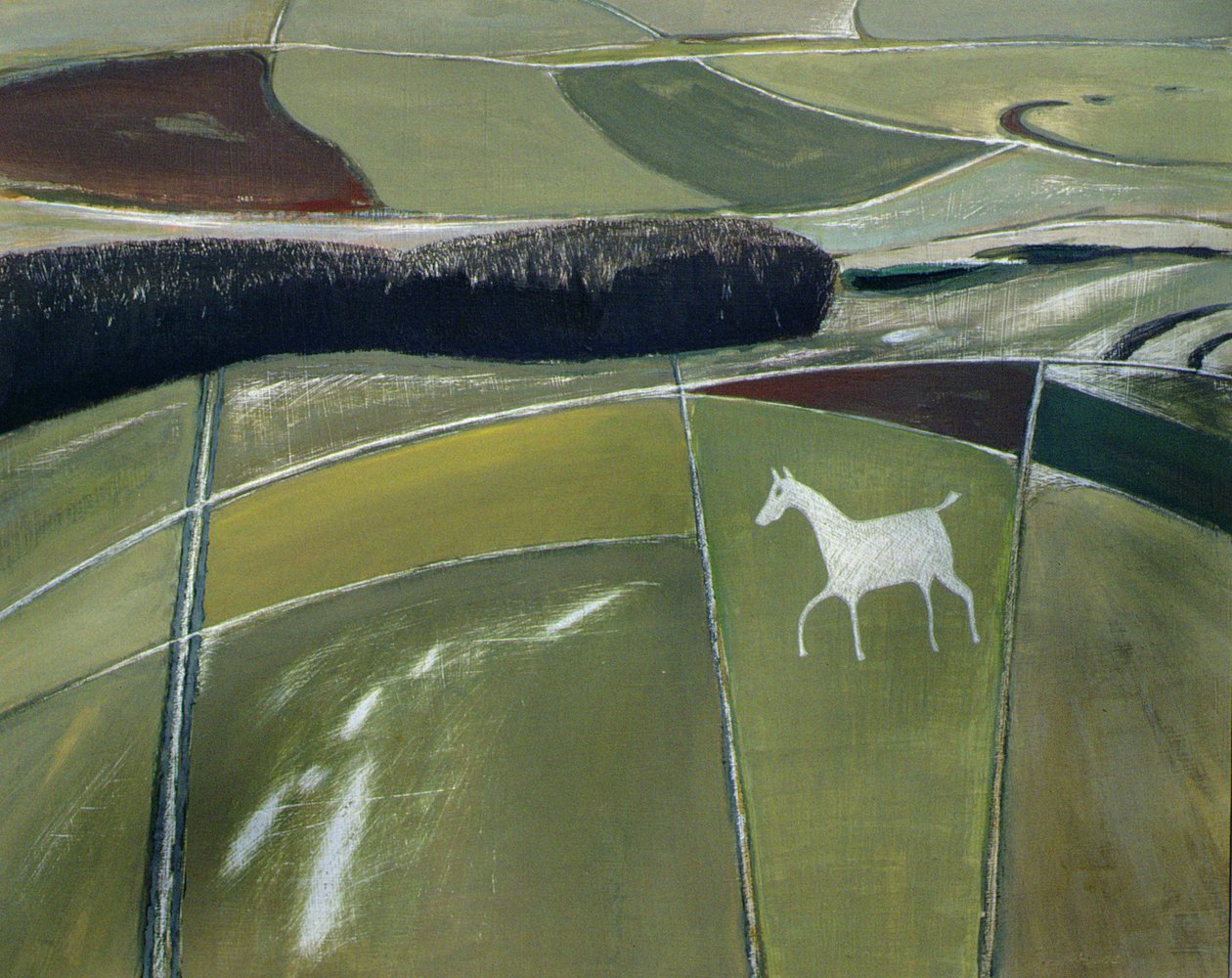 Cheval blanc, Cherhill - Eric Contemporary Artist Hains