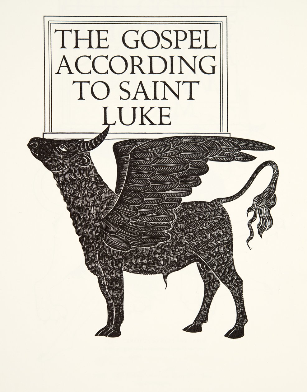Le Veau Noir de Saint Luc - Eric Gill