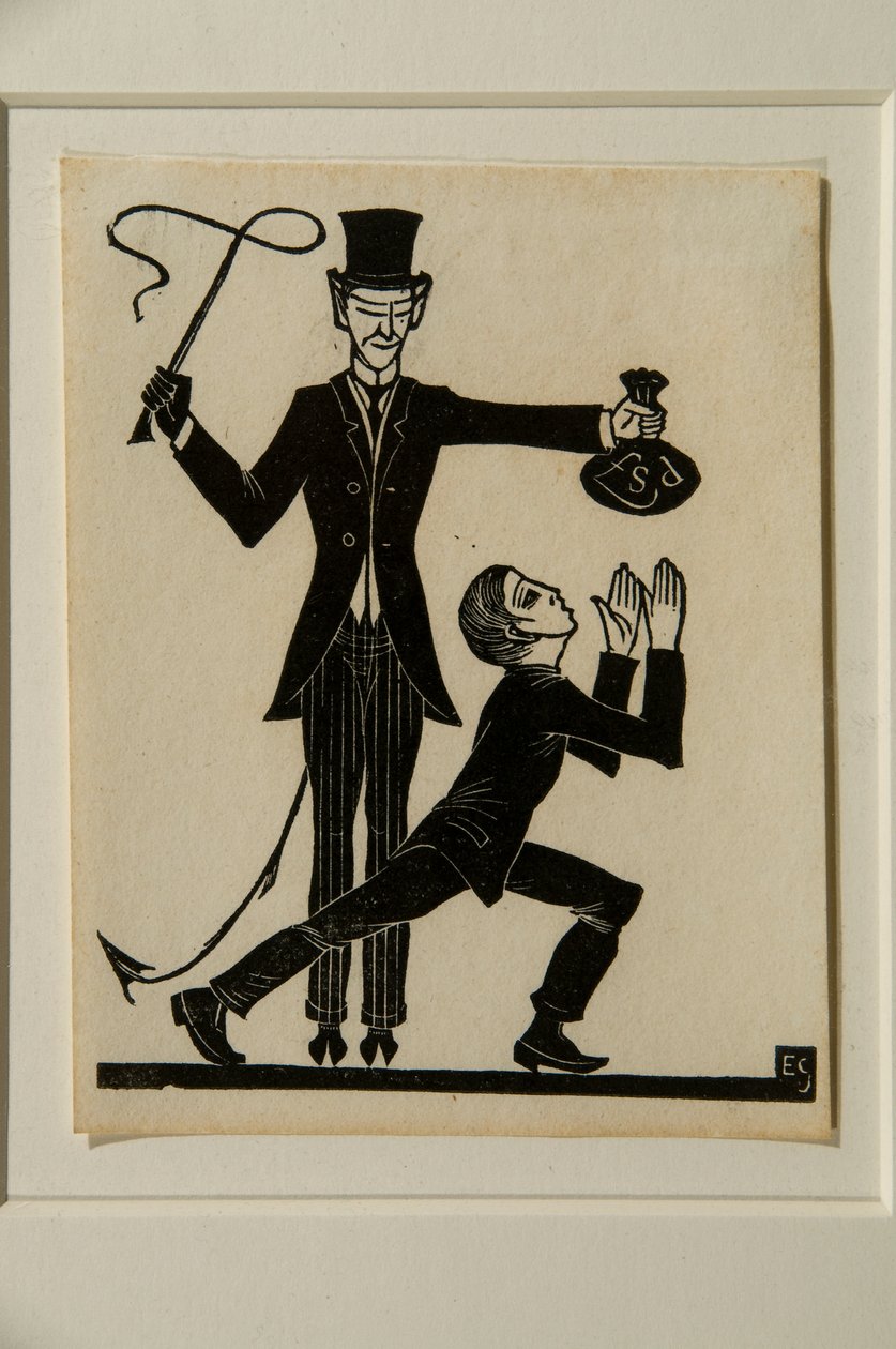 Le singe et le fouet - Eric Gill