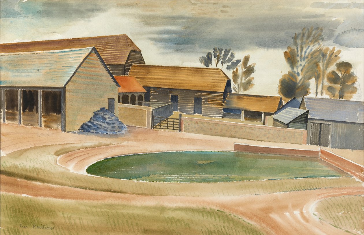 Cour de ferme - Eric Ravilious
