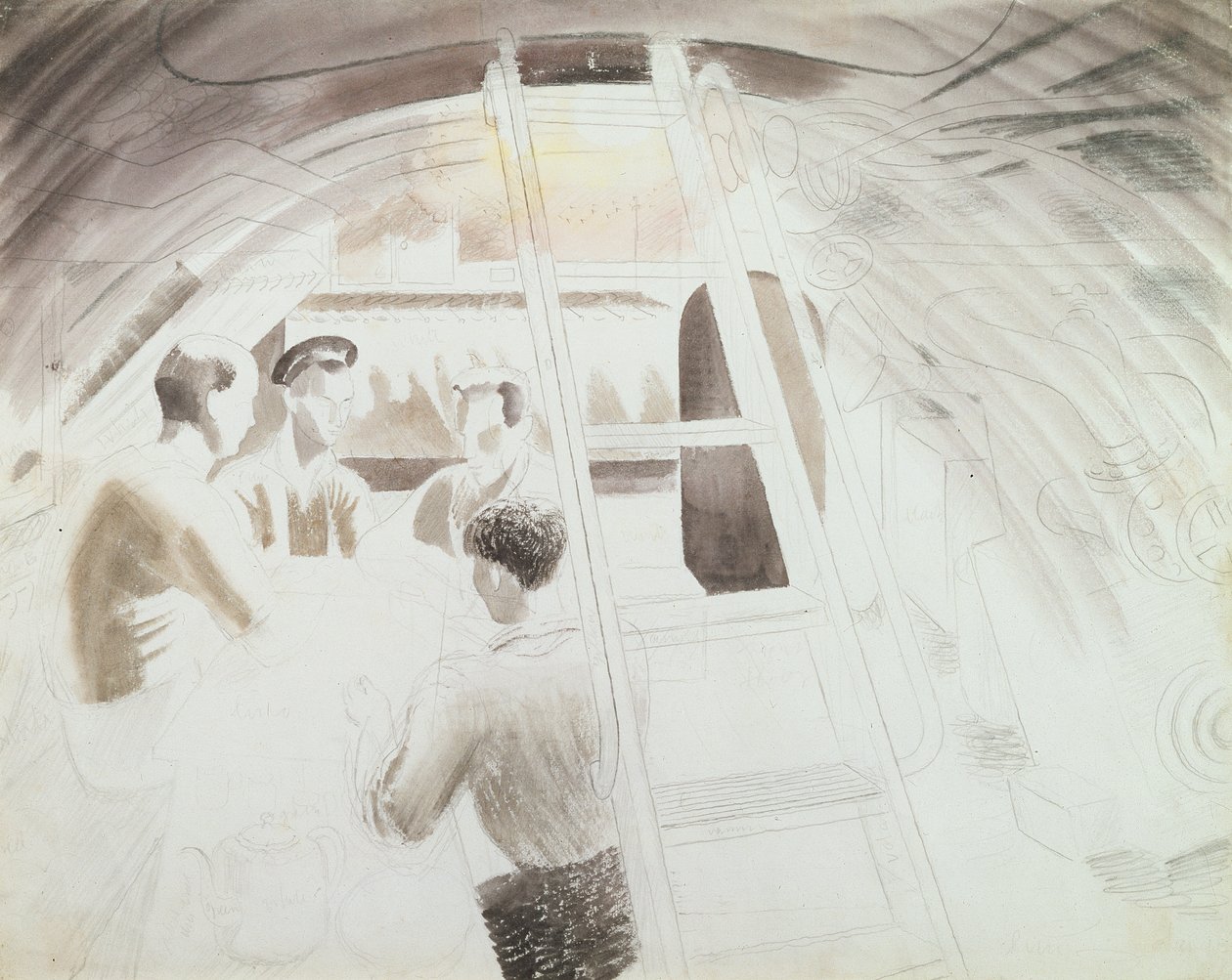 Hommes en pause - Eric Ravilious