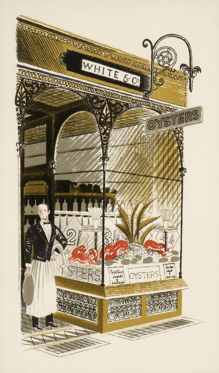 Bar à huîtres, c.1938 - Eric Ravilious