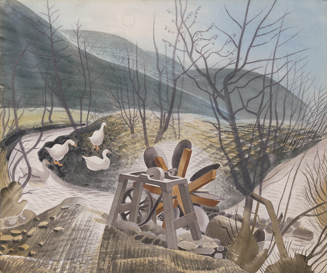 Roue à eau, 1938 - Eric Ravilious