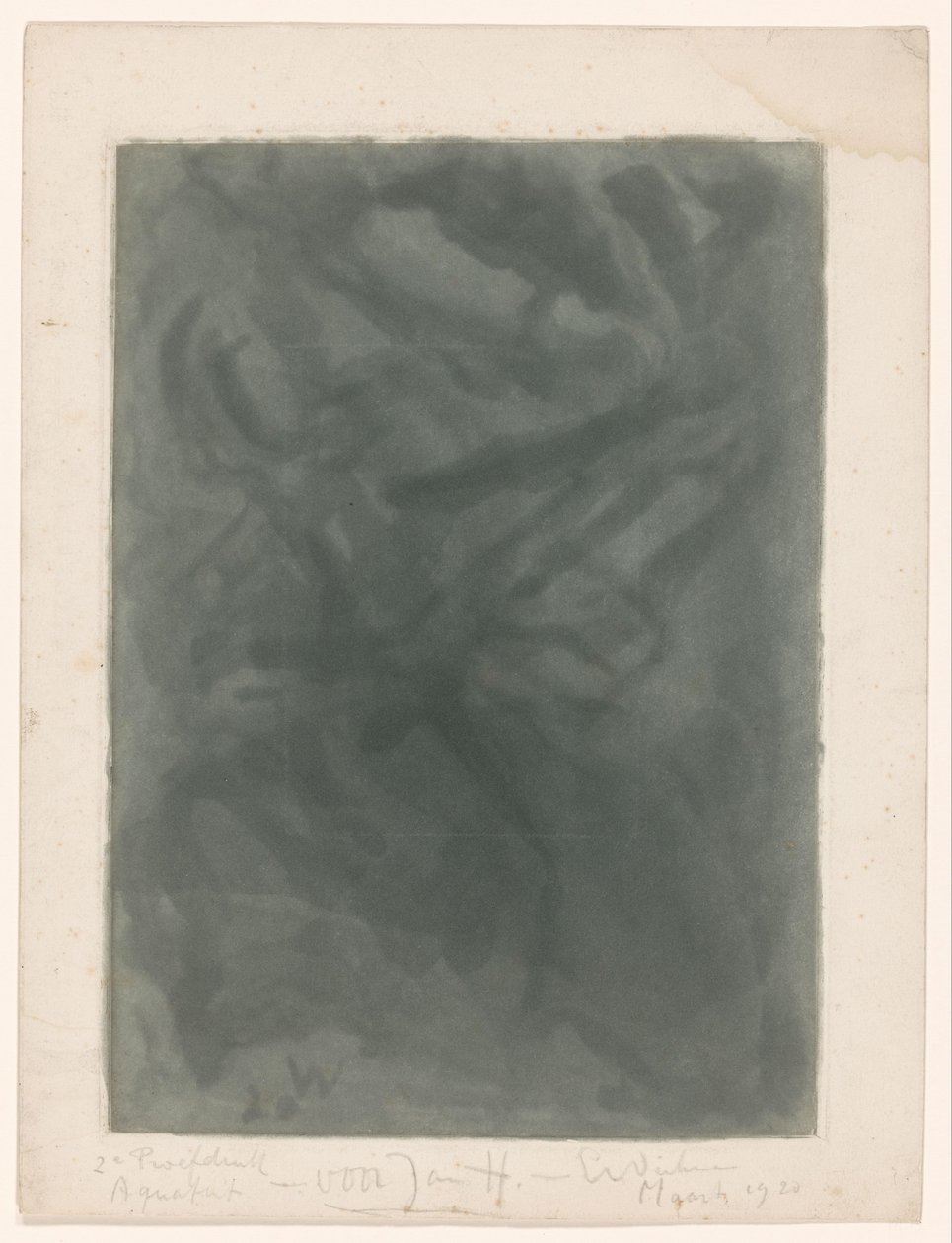 Composition abstraite - Erich Wichmann (signed by artist)