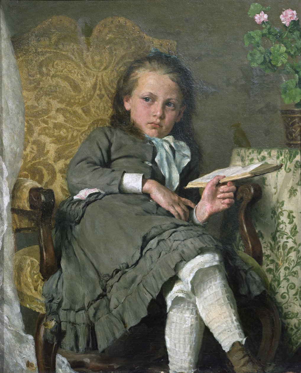 Fille sur une chaise - Erik Theodor Werenskiold