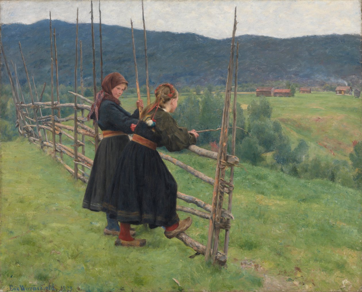 Vue de Gvarv à Telemark - Erik Theodor Werenskiold
