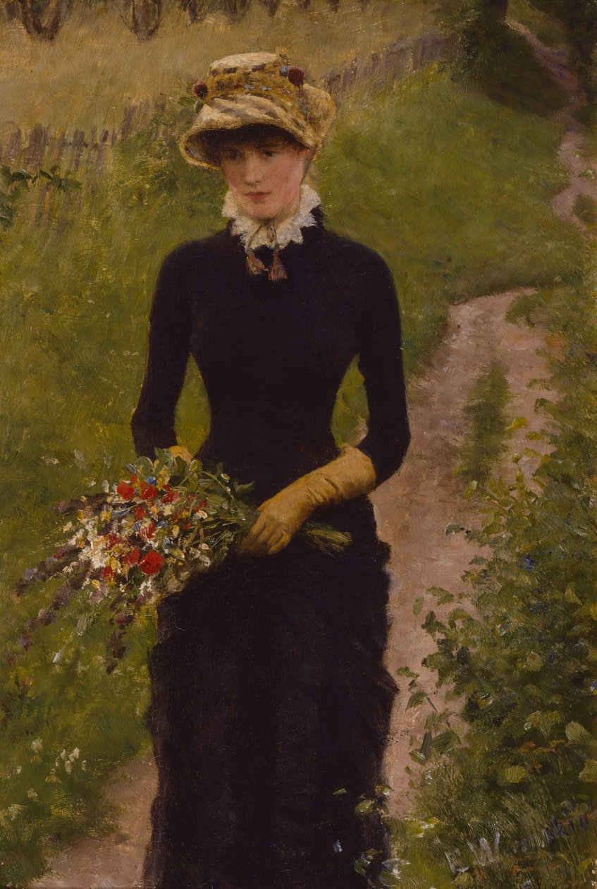 Jeune femme marchant - Erik Theodor Werenskiold