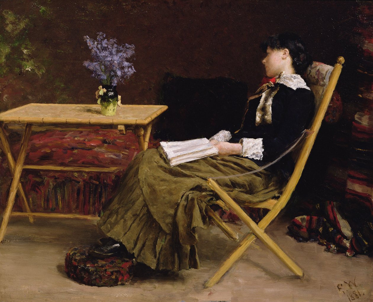 Femme lisant - Erik Theodor Werenskiold