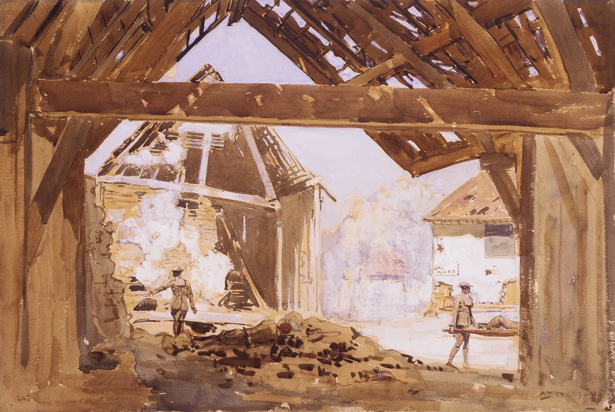 Alerte au Gaz, 1919 - Arthur Streeton