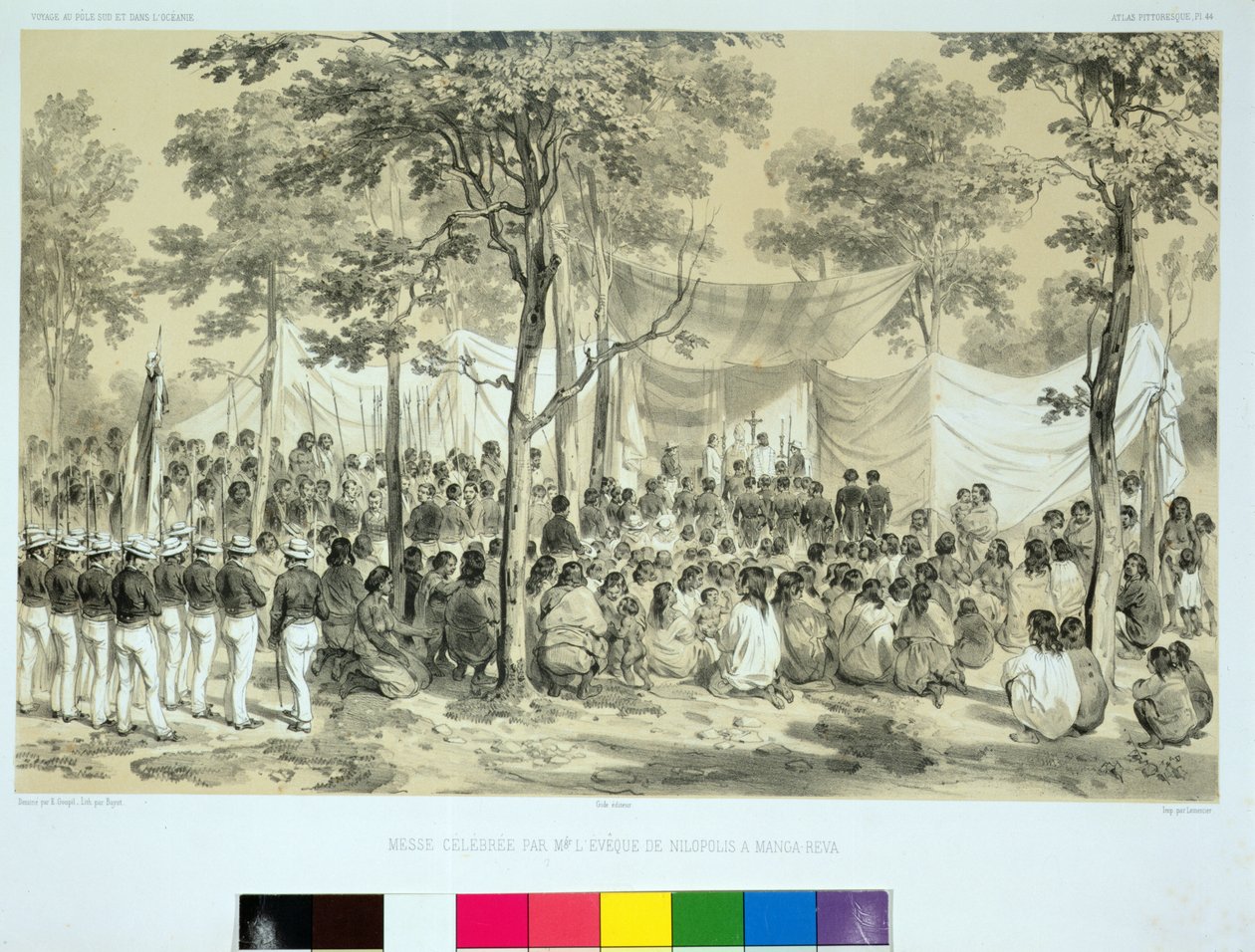 Vue de la célèbre messe célébrée par l