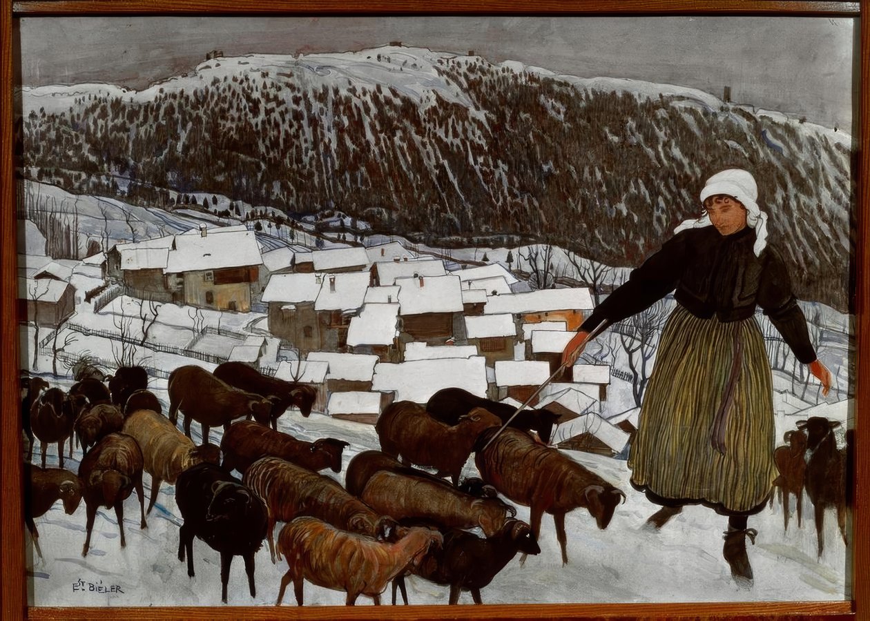 La gardeuse de chèvres - Ernest Bieler