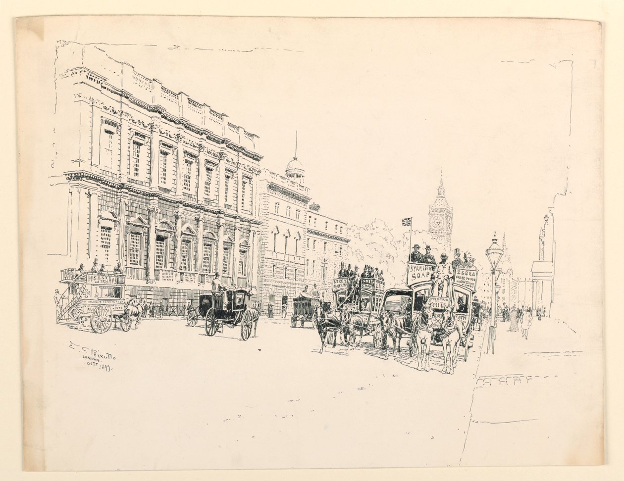La salle de banquet, Whitehall, Londres - Ernest Clifford Peixotto