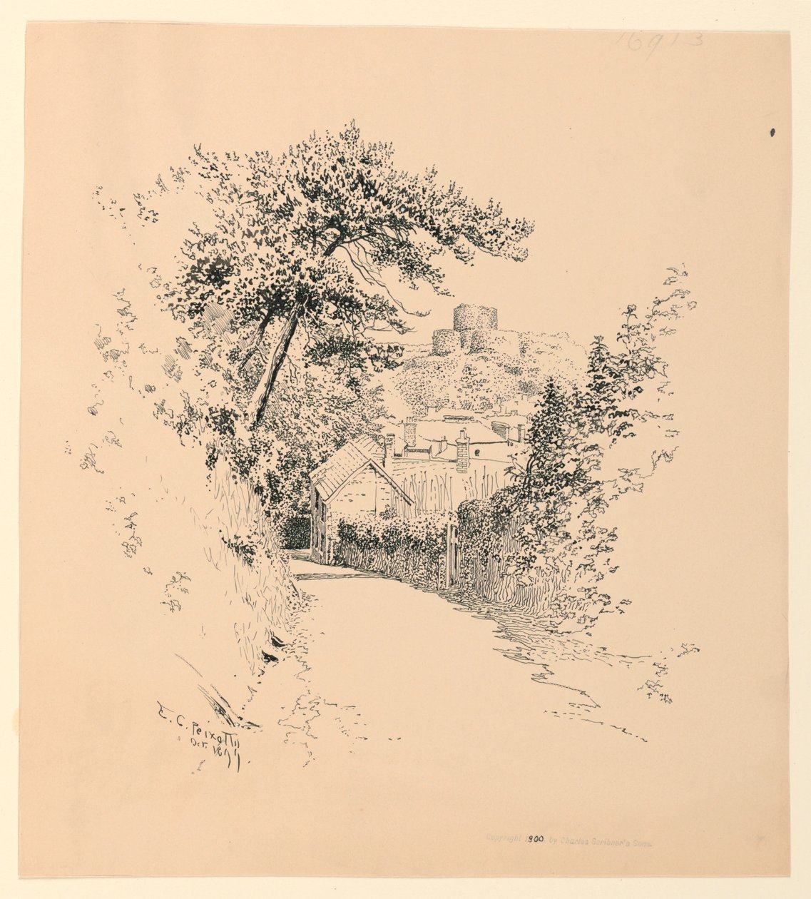 Le château de Launceston - Ernest Clifford Peixotto