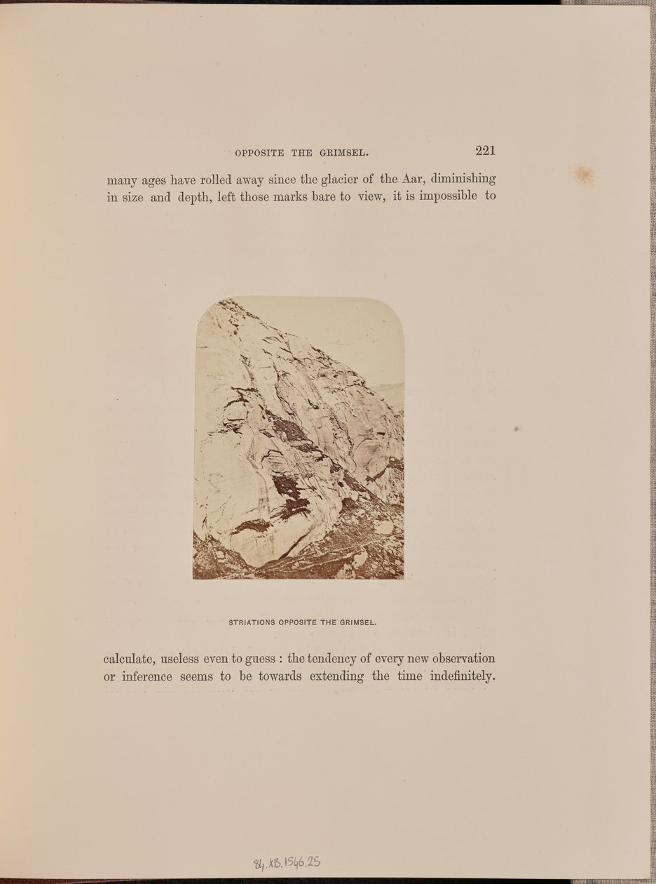 Striations en face du Grimsel - Ernest H. Edwards