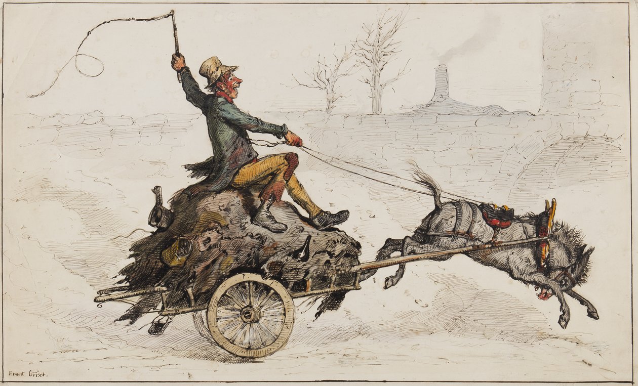 En route vers la maison - Ernest Henry Griset