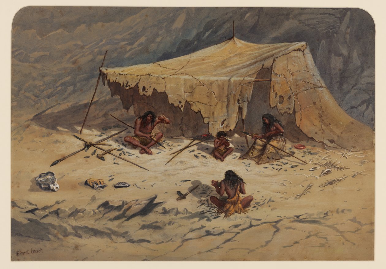 Camp préhistorique, 1871 - Ernest Henry Griset