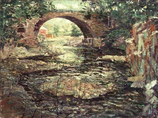 Vieux pont de pierre - Ernest Lawson