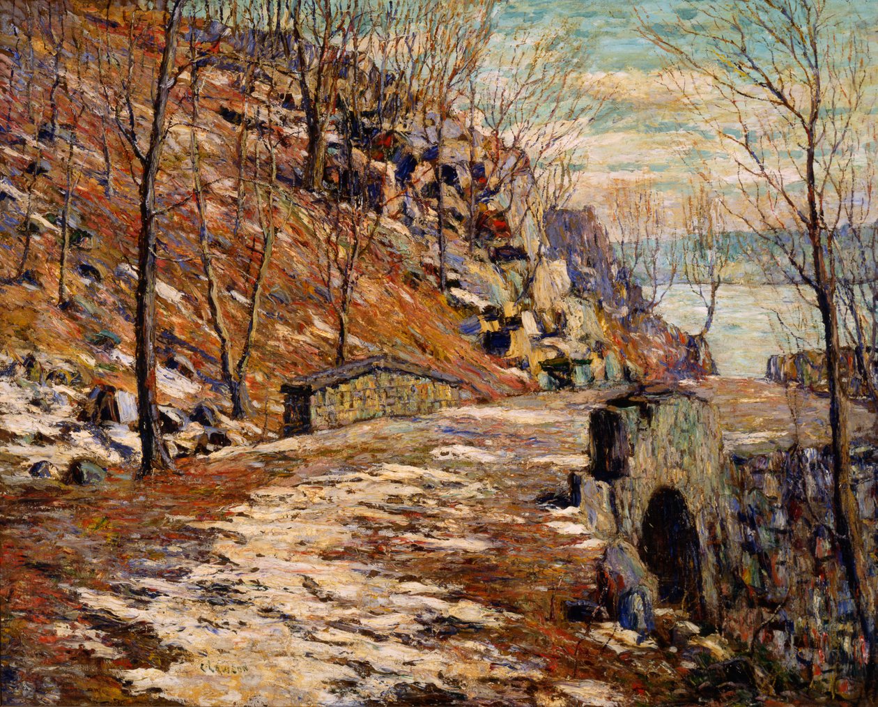 Route vers les Palissades - Ernest Lawson