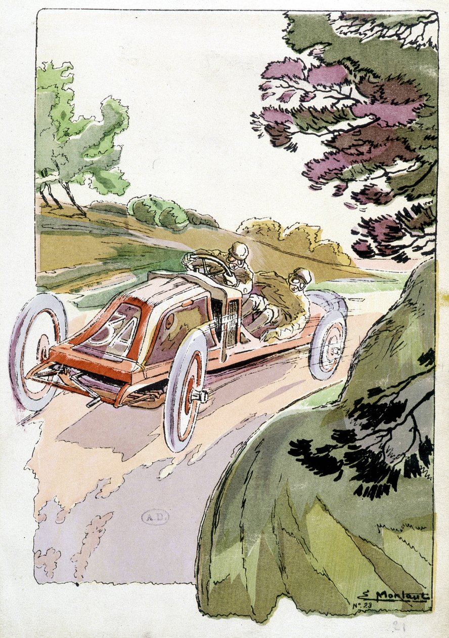 Circuit de la Sarthe en Renault - Ernest Montaut
