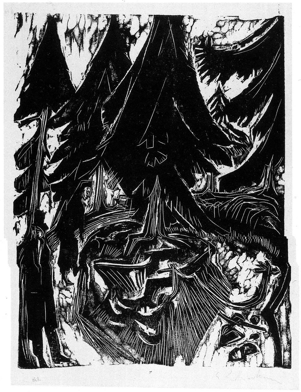 Promenade au sanatorium - Ernst Ludwig Kirchner