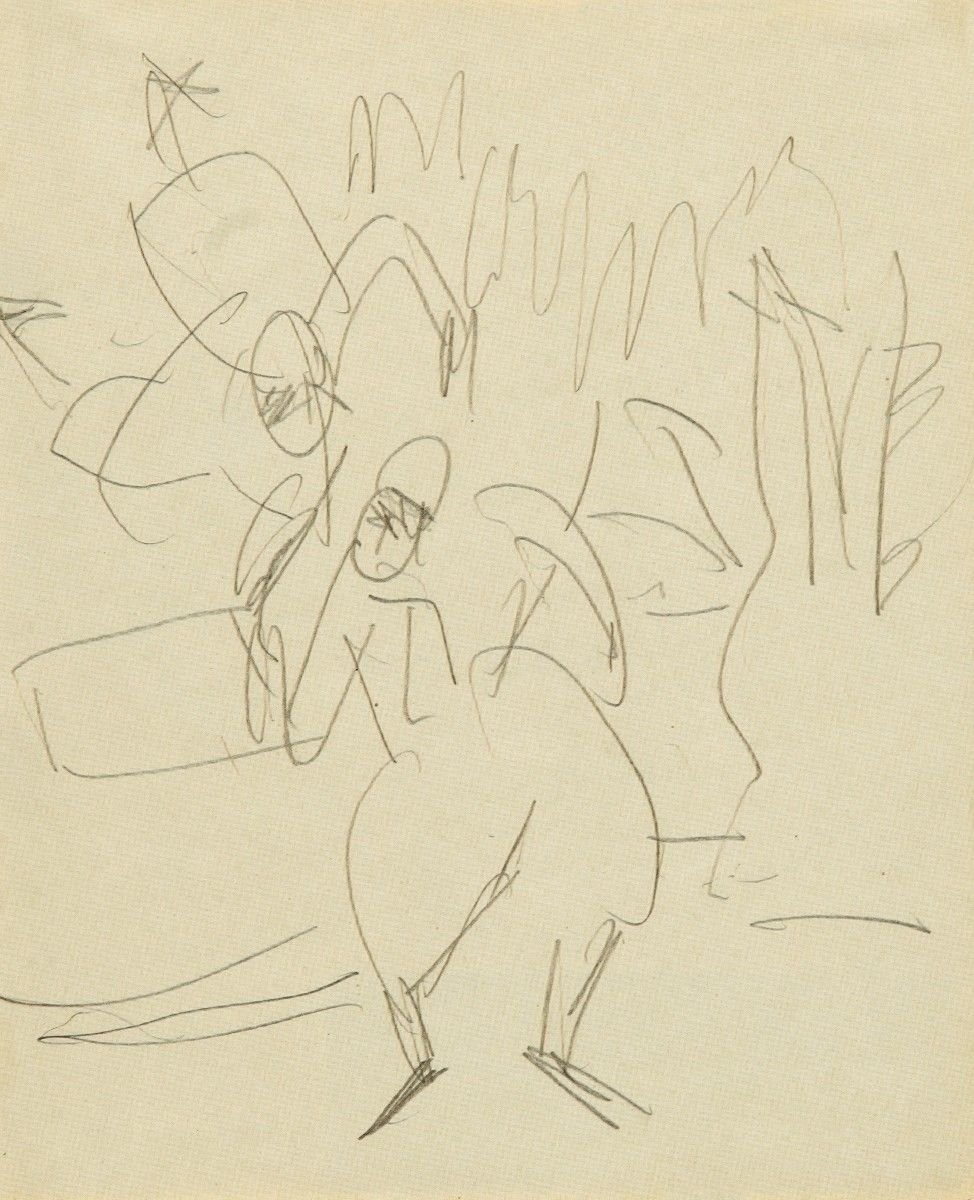 Acrobates en mouvement - Ernst Ludwig Kirchner