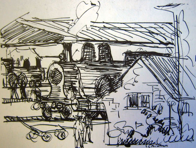 Gare de Davos - Ernst Ludwig Kirchner