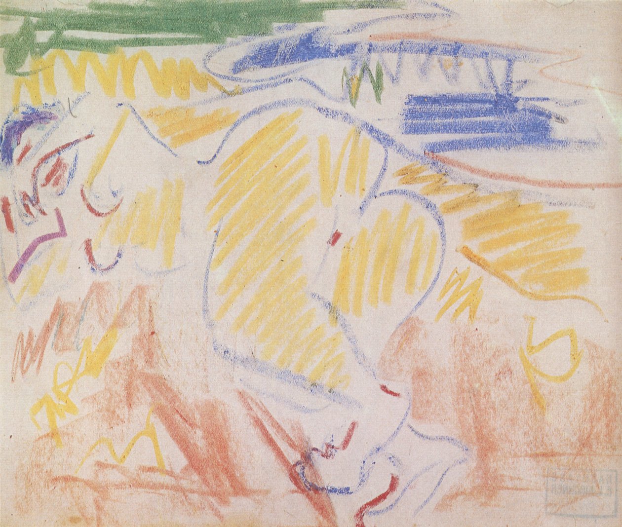Nu couché - Ernst Ludwig Kirchner