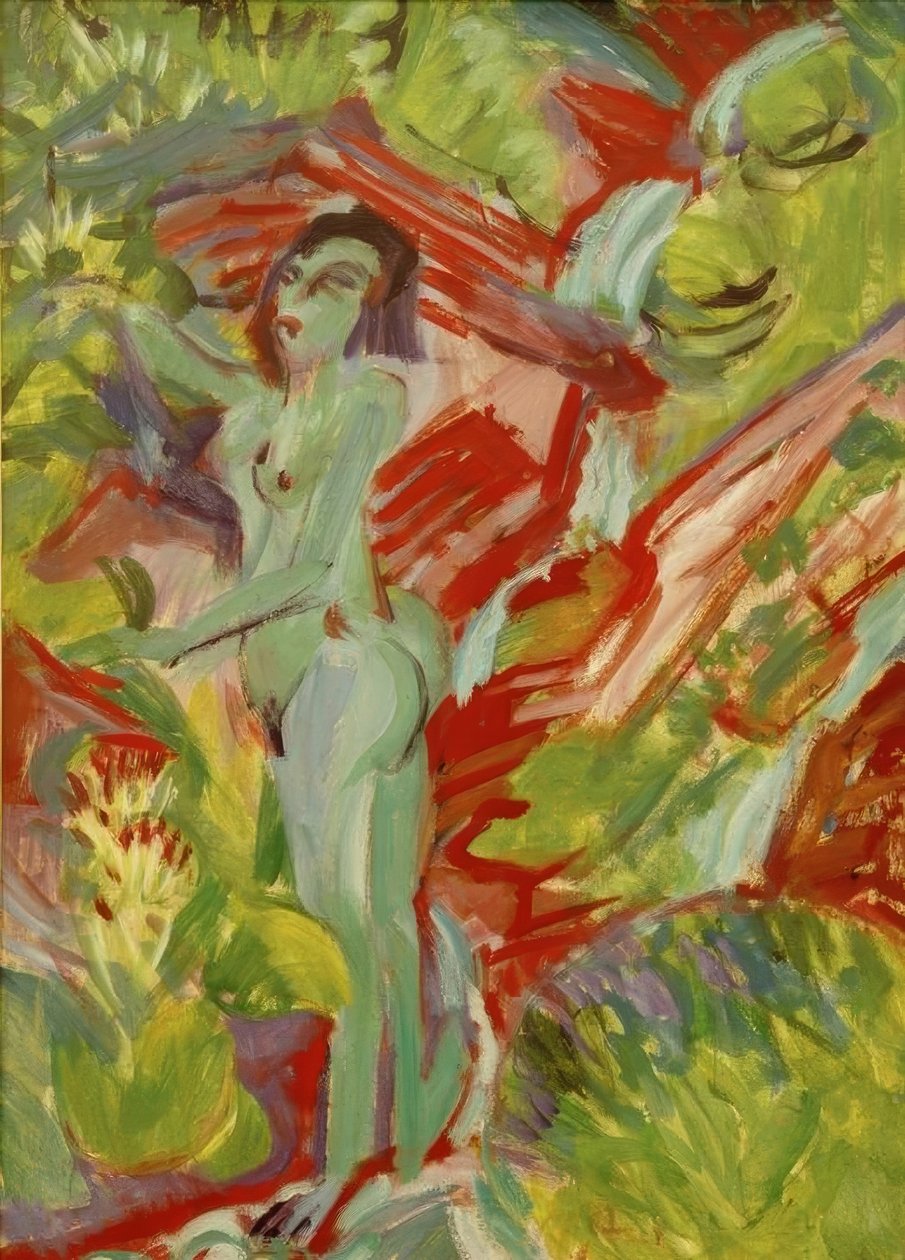 Femme nue à la source - Ernst Ludwig Kirchner