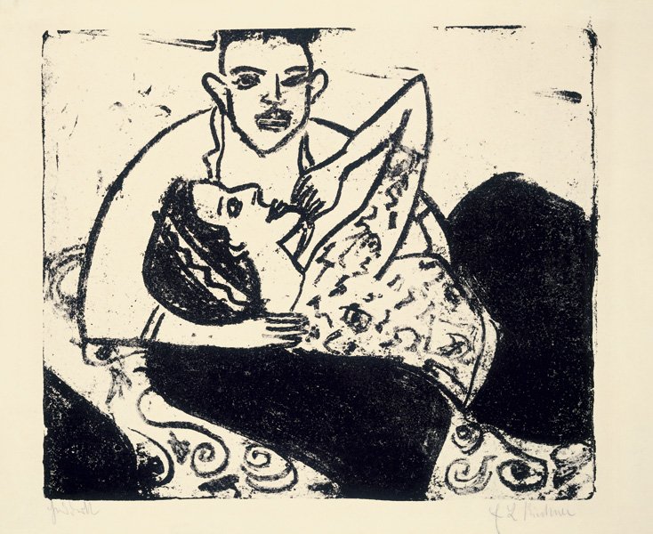 Fille courtisane - Ernst Ludwig Kirchner