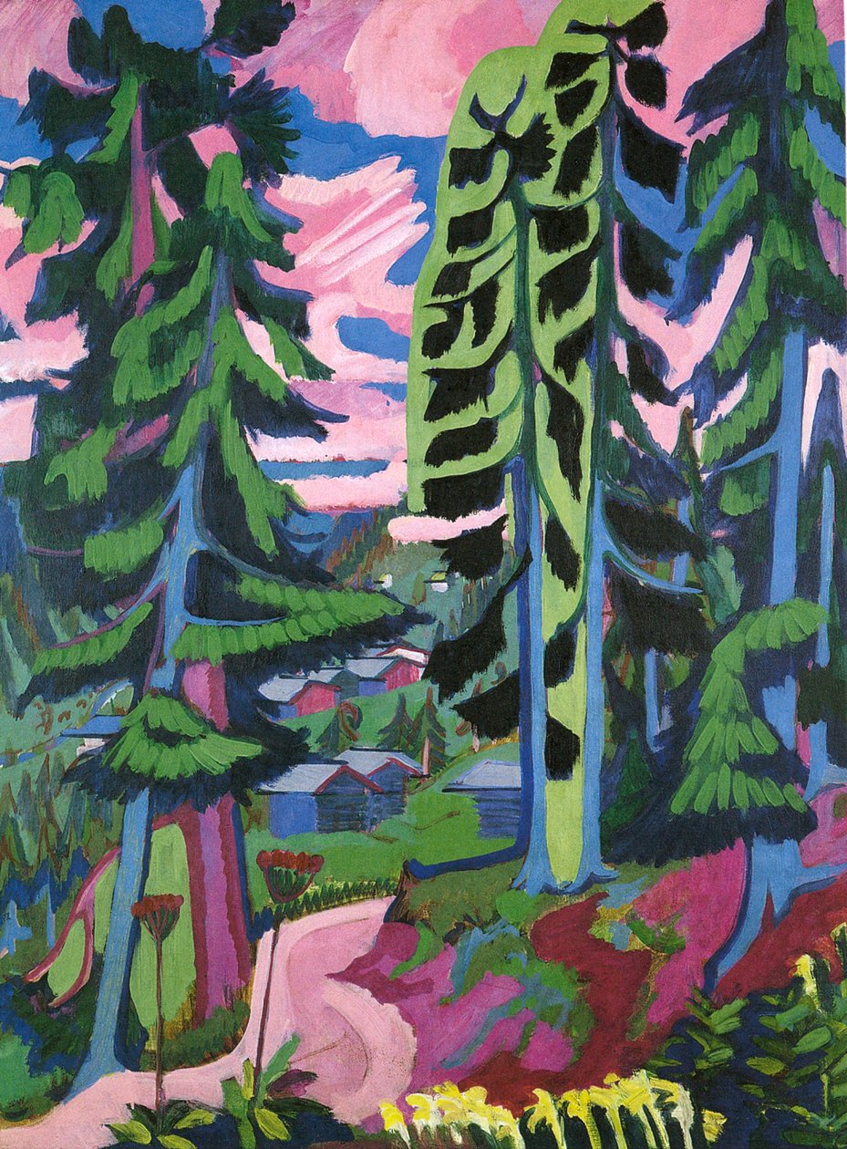 Wildboden, forêt de montagne - Ernst Ludwig Kirchner