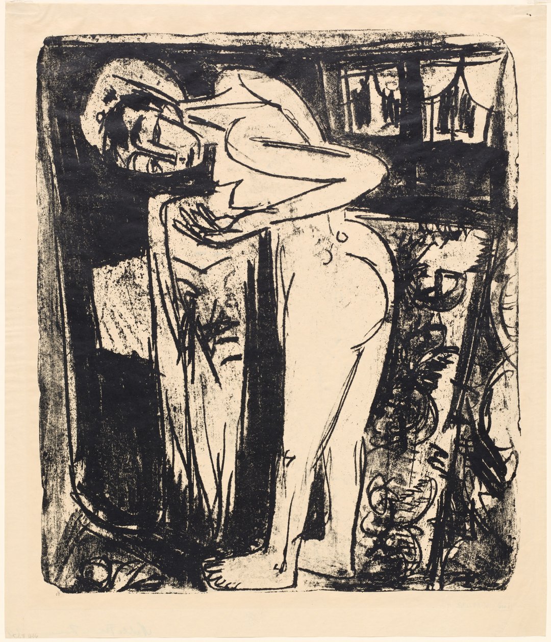 Nu debout dans une pièce - Ernst Ludwig Kirchner