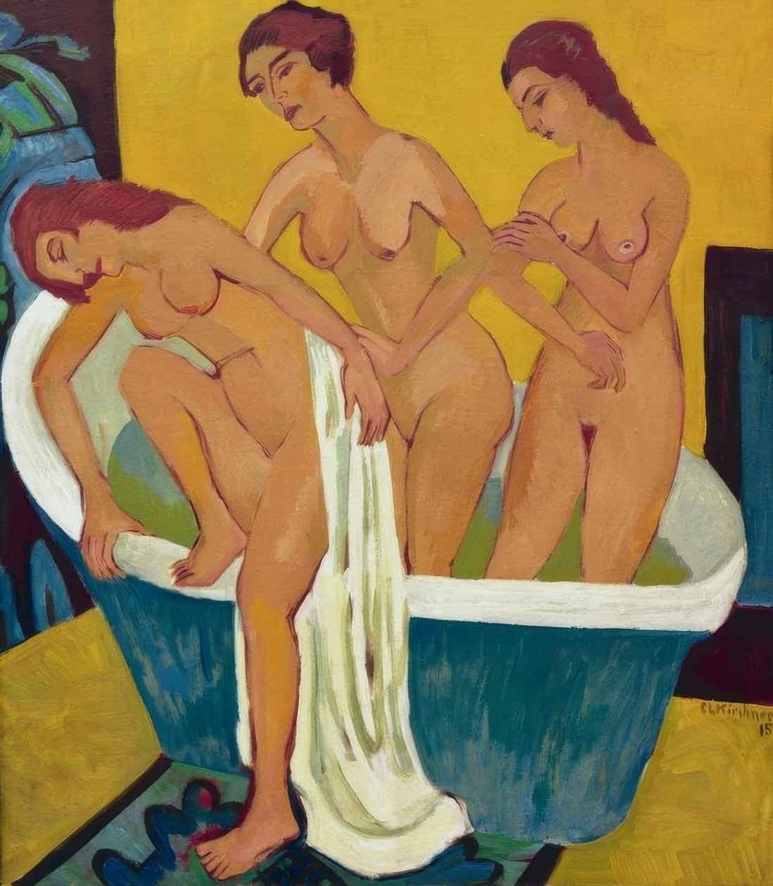 Femmes se baignant - Ernst Ludwig Kirchner