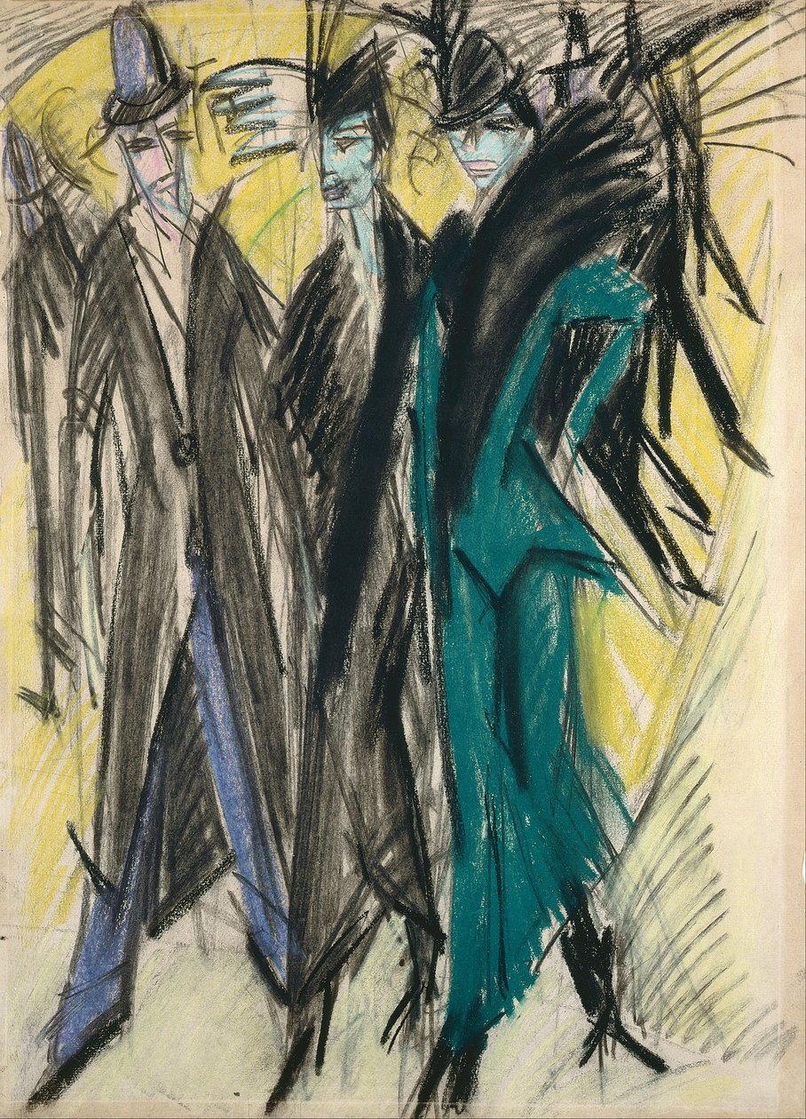 Scène de rue à Berlin - Ernst Ludwig Kirchner