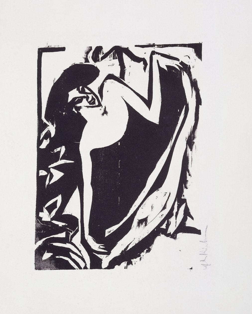 Danseuse avec Jupe Levée, 1909 - Ernst Ludwig Kirchner