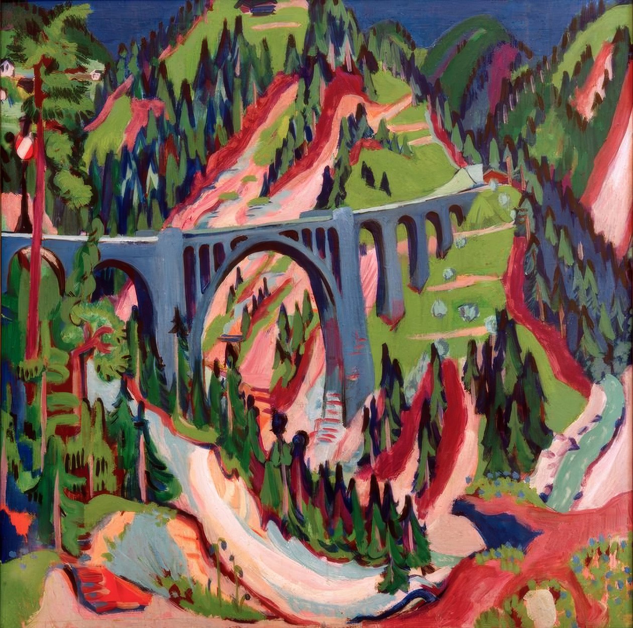 Le pont de Wiesen - Ernst Ludwig Kirchner