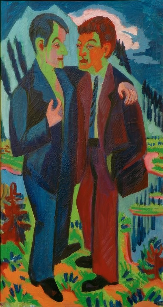 Les amis - Ernst Ludwig Kirchner