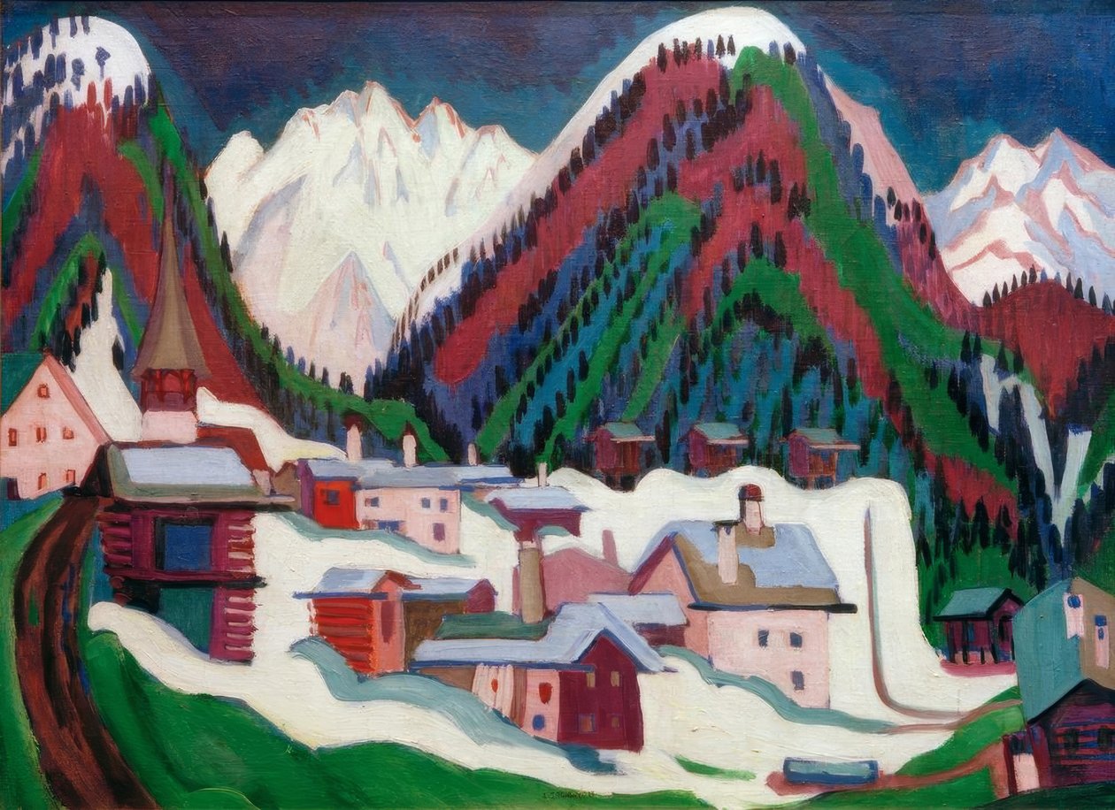 Village de Monstein près de Davos - Ernst Ludwig Kirchner